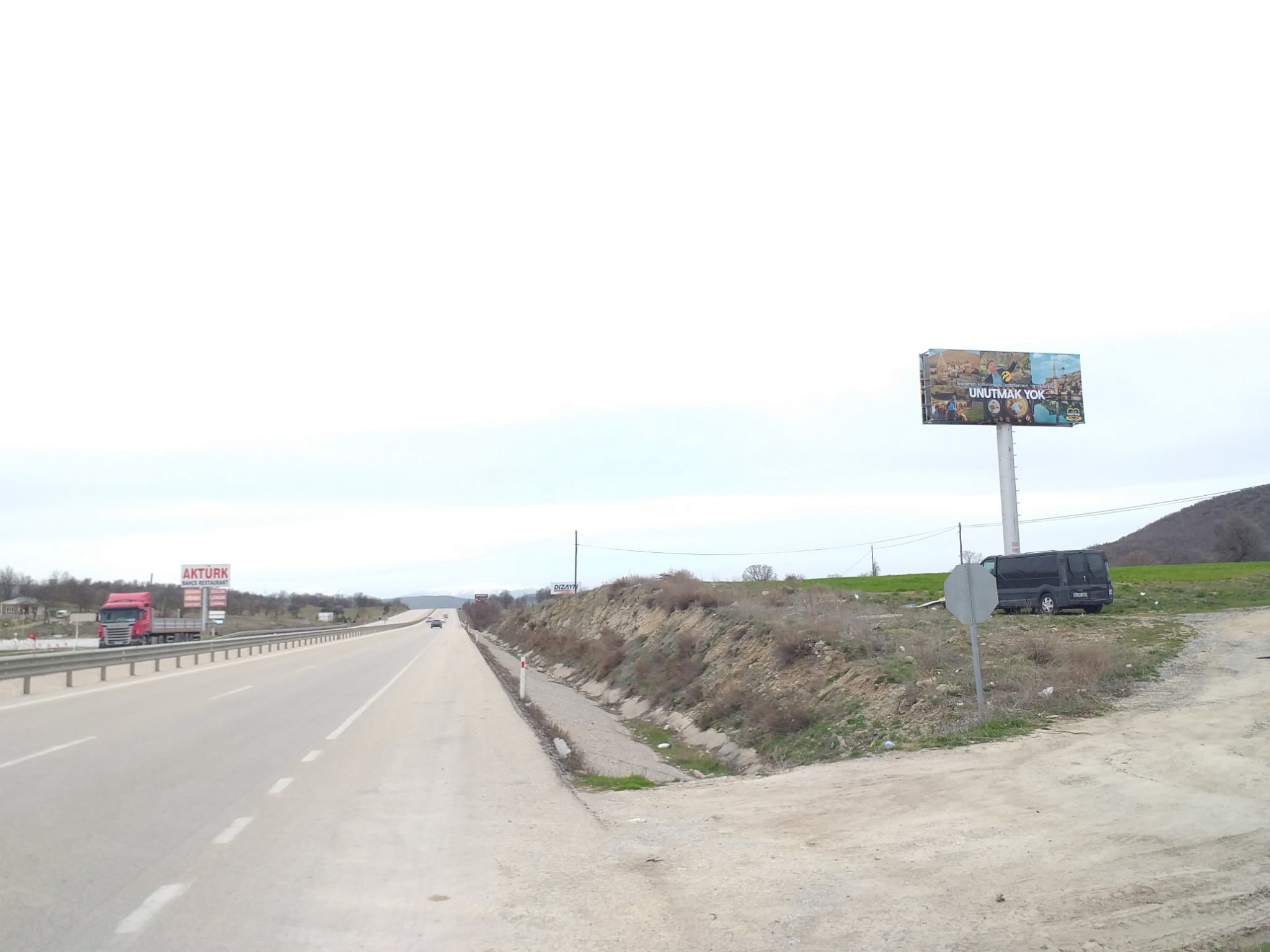Afyon Antalya Yolu Sandıklı Yol Panosu