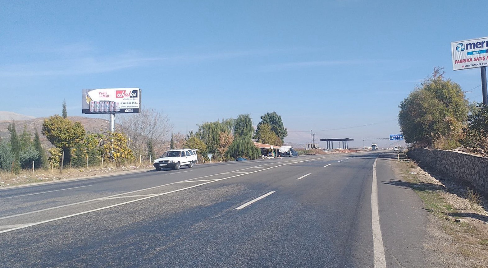 Kahramanmaraş Adıyaman Malatya Yolu Yol Panosu