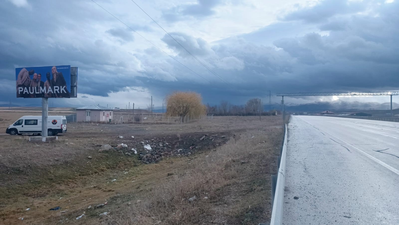 Erzurum Ilıca Arası Yol Panosu