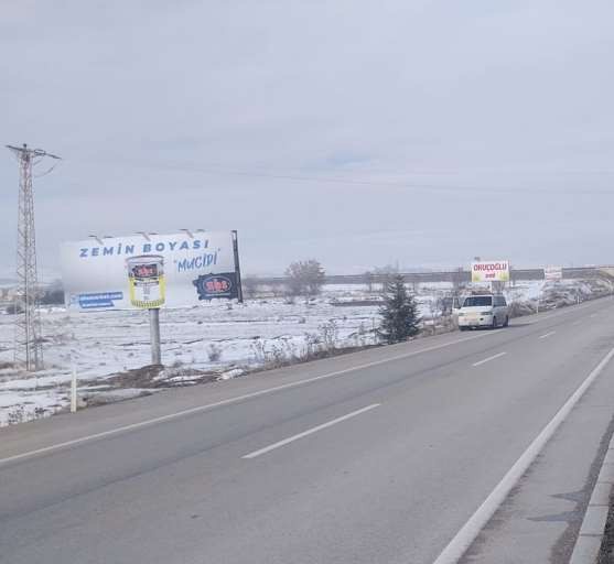 Kütahya Afyonkarahisar Yolu Yol Panosu