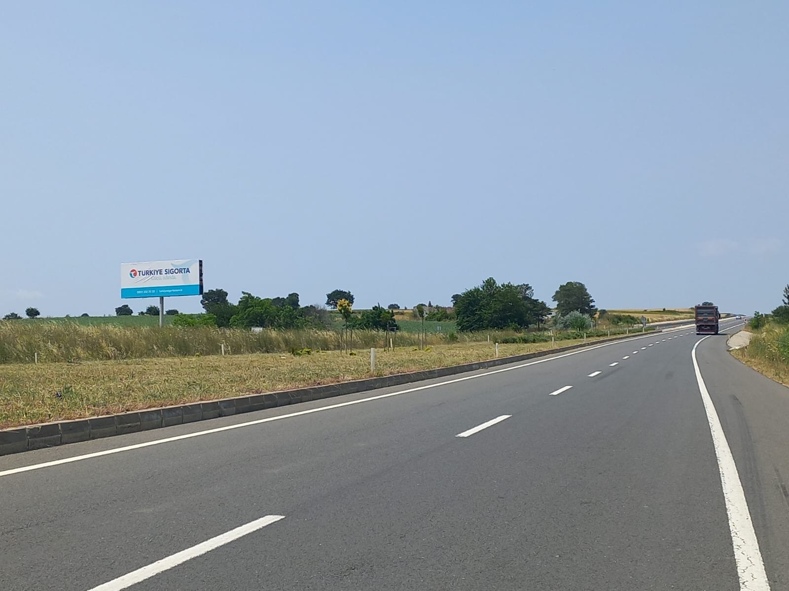 Edirne İpsala Tekirdağ Yolu Yol Panosu