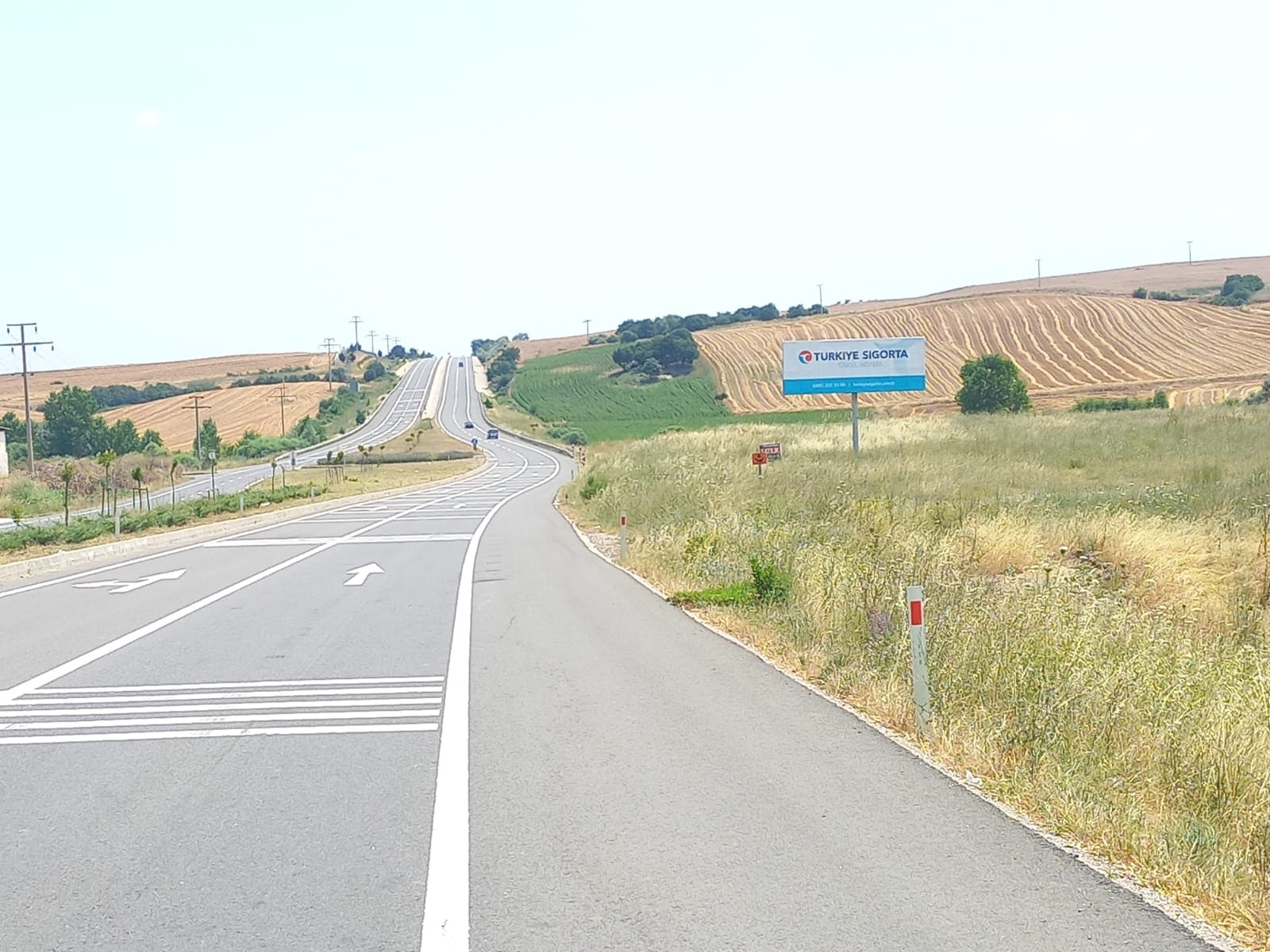 Edirne İpsala Tekirdağ Yolu Yol Panosu