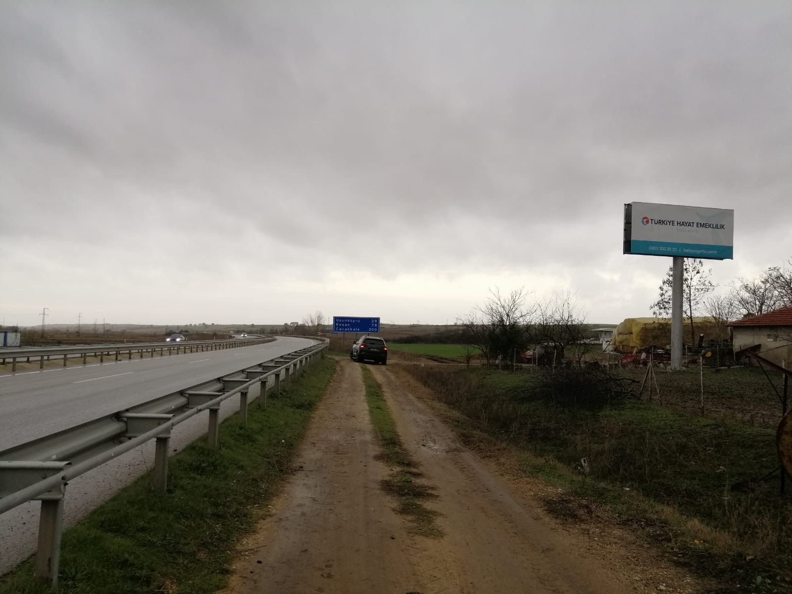 Kırklareli Yolu Yol Panosu