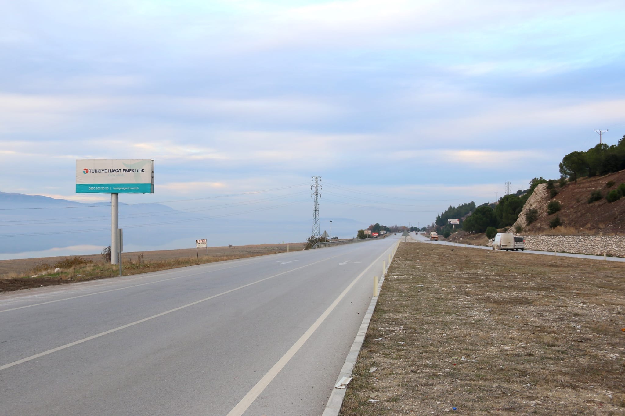 Burdur Denizli Yolu Yol Panosu