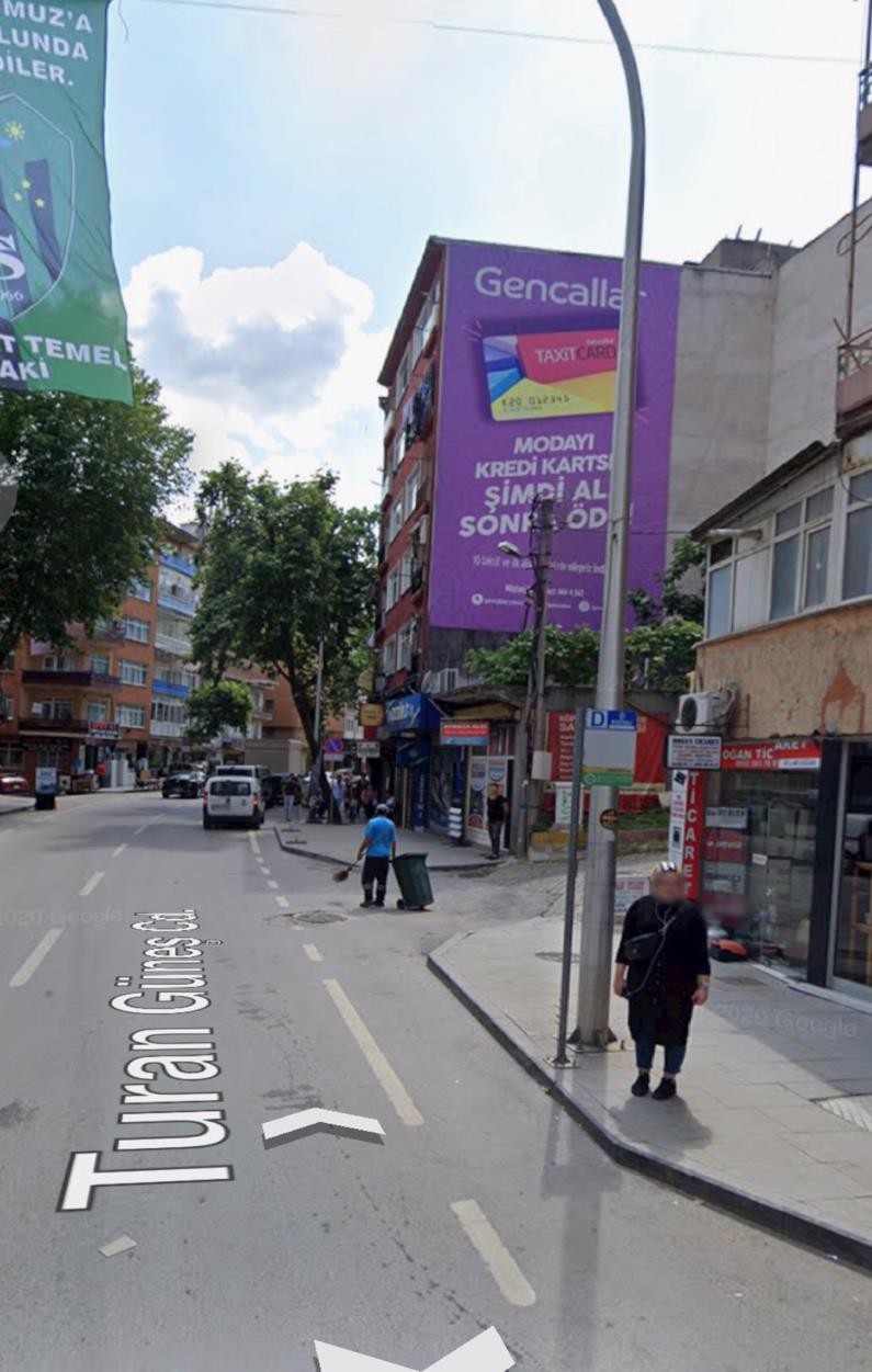 Kocaeli İzmit Turan Güneş Caddesi Duvar Reklam