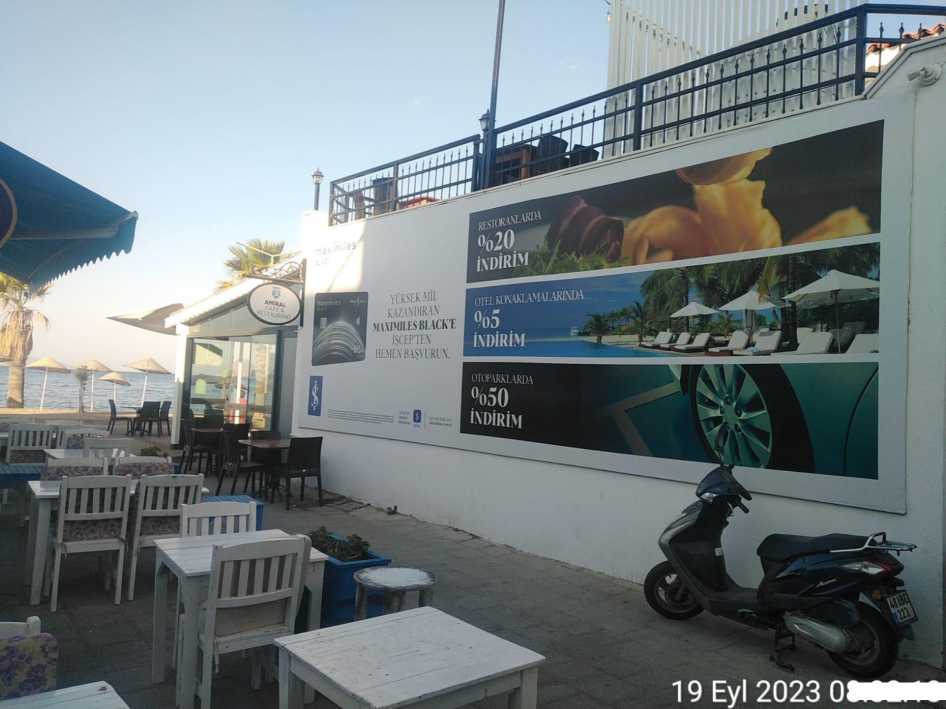 Bodrum Turgutreis Amiral Cafe Duvar Reklam