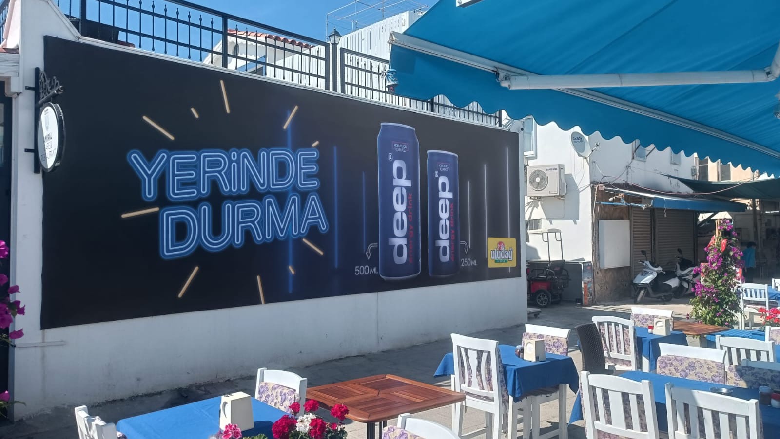Bodrum Turgutreis Amiral Cafe Duvar Reklam
